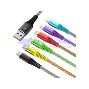 3A FAST CHARGING USB DATA CABLE MULTI COLOR - (TYPE C)