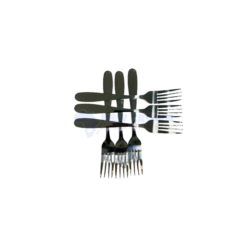 6PIECES ROUND FORK