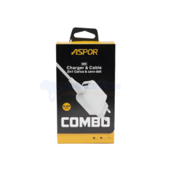 ASPOR TYPE C CHARGER ADAPTER + USB CABLE COMBO