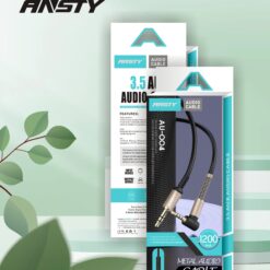 Ansty AUX CABLE AU-004 1M Metal Shell + TPE Wire Aux Cable 3.5mm-3.5mm Connector Royal Star