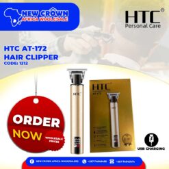 HTC AT-172 Metal Body Hair Clippers T Shaped Blade Hair Cutting Machine Hair Removal Cordless Barber Trimmer